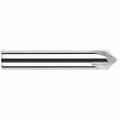 Harvey Tool 0.3750 in. 3/8 Shank dia x 75° per side Carbide Flat Chamfer Cutter, 4 Flutes 827875